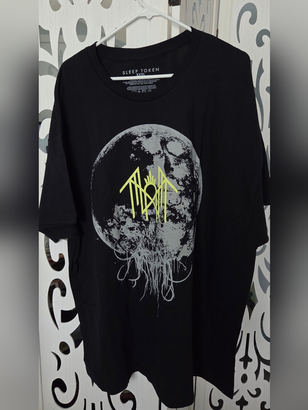 Sleep Token Tour Shirt XXXL 3XL Black Cotton Moon Logo Band Graphic Tee NWOT